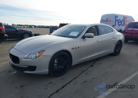 2014 Maserati Quattroporte Gts z USA, uszkodzony, nr VIN ZAM56PPA6E1072992